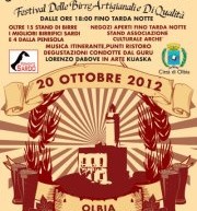FESTIVAL OF CRAFT BEERS – OLBIA- SATURDAY OCTOBER 20