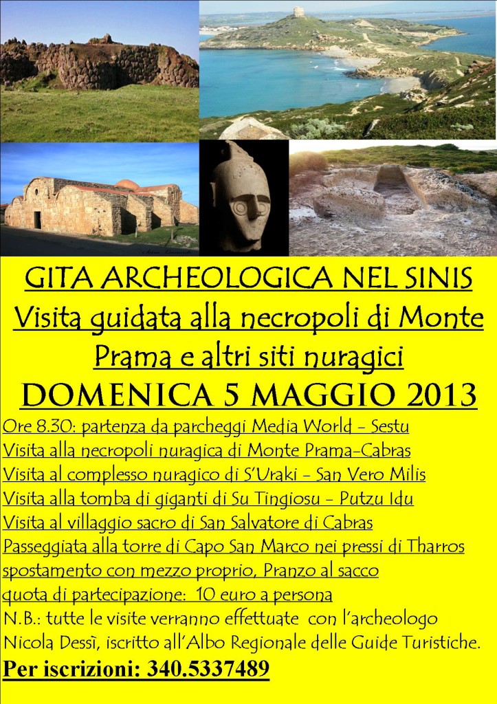 Locandina gita nel Sinis