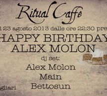 <!--:it-->DJ SET ALEX MOLON – RITUAL CAFE’ – CAGLIARI – VENERDI 23 AGOSTO 2013<!--:--><!--:en-->DJ SET ALEX MOLON – RITUAL CAFE’ – CAGLIARI – FRIDAY AUGUST 23<!--:-->