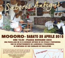 SABORIS ANTIGUS 2015 – MOGORO – SABATO 25 APRILE 2015
