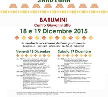 SABORES DE SARDIGNA – BARUMINI – 18-19 DICEMBRE 2015