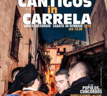 CANTIGOS IN CARRELA – SANTU LUSSURGIU – 29-30 GENNAIO 2016