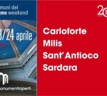 MONUMENTI APERTI 2016-CARLOFORTE,MILIS,SANT’ANTIOCO,SARDARA – 23-24 APRILE 2016
