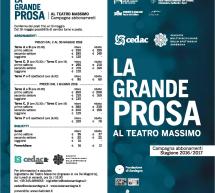 LA GRANDE PROSA DEL TEATRO MASSIMO DI CAGLIARI STAGIONE 2016/2017: INFO, PROGRAMMA E COSTI