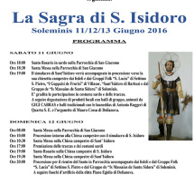 SAGRA DI S.ISIDORO – SOLEMINIS – 11-12-13 GIUGNO 2016
