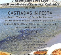 CASTIADAS IN FESTA – TUTTE LE SAGRE DELL’ESTATE 2016
