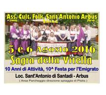 SAGRA DELLA VITELLA – S.ANTONIO DI SANTADI -ARBUS – 5-6 AGOSTO 2016