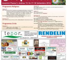 FESTA DI SANT’ANDREA – ASSEMINI – 15-18 SETTEMBRE 2016