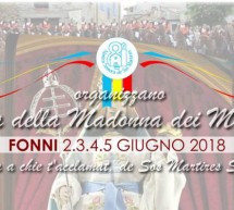FESTA della MADONNA DEI MARTIRI – FONNI – 2-5 GIUGNO 2018