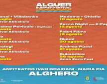 ALGHERO SUMMER FESTIVAL – ALGHERO – 10 LUGLIO – 26 AGOSTO 2022