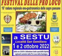 FESTIVAL DELLE PRO LOCO – SESTU – 1-2 OTTOBRE 2022