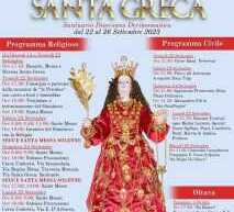 FESTA DI SANTA GRECA- PROGRAMMA CIVILE E RELIGIOSO – 22-26 SETTEMBRE 2023